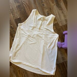 White Lululemon tank